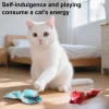 High Saturation Plush Toy Colorful Cat Toy Plush Mouse Luxury Mice Toy Set for Indoor Cats Colorful Faux Fur Kittens for Pet