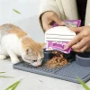 Mess-Free Cat Dog Food Extruder Kitten Treat Scraper Portable Wet Food Pouch Squeegee Tool