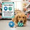 For Dogs Durable Rubber Ball Toy Pet Teeth Cleaning Chewing Toy Interactive Training Ball Bite Resistant Toy For Small Dogs