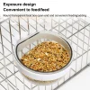Detachable Transparent Plastic Bird Feeding Bowl Hanging Water Food Cup For Parrot Cage Pet Supplies