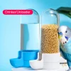 Bird Water Feeder Automatic Drinking Fountain Transparent Container Pet Parrot Hanging Food Dispenser Bird Supplies