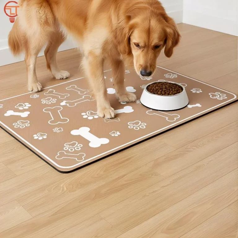 1Pcs Pet Feeding Mat, Absorbent Pet Placemat