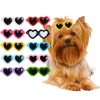 Popular pet glasses small peach heart hairpin pet accessories wholesale super cute pet head flower supplies wholesale