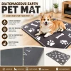Upgrade Pet Feeding Mat Waterproof Non Slip Dog Cat Food Bowl Placemat Absorbent Fast Drying Splash Proof Dish Drying Mat