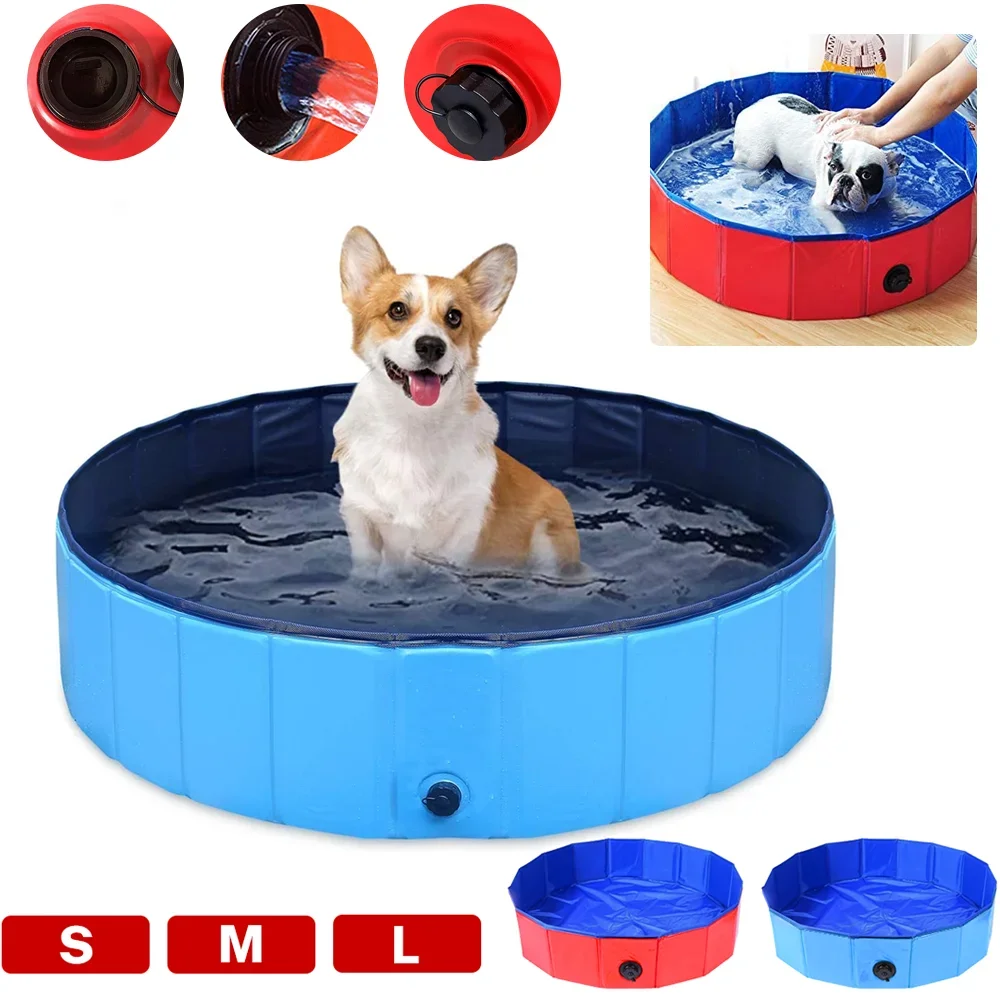 80x20cm Foldable Cat Pool Toy Play Water Bath Tub